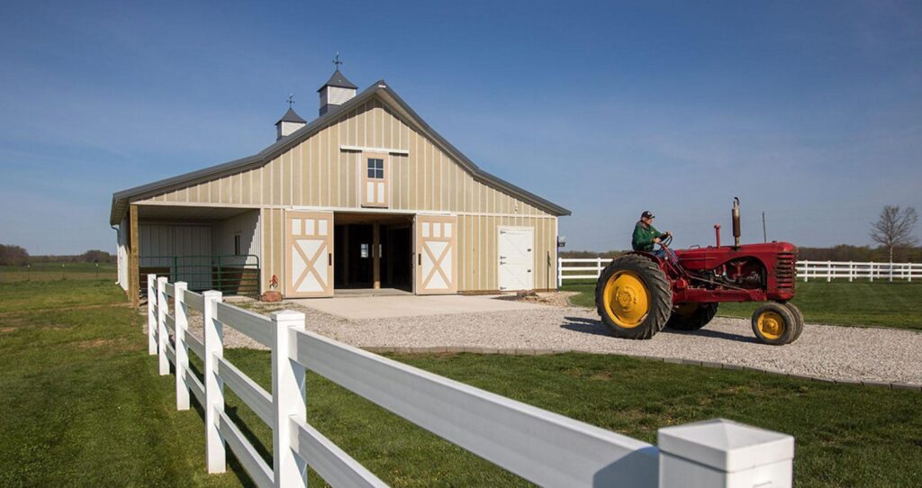 Morton buildings barn financed by AgFi during the discount promotion Value days